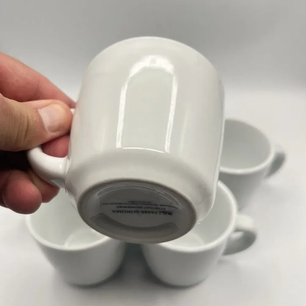 Williams Sonoma Set of 8 Stoneware Coffee Cups 8 oz. - Everyday Collection